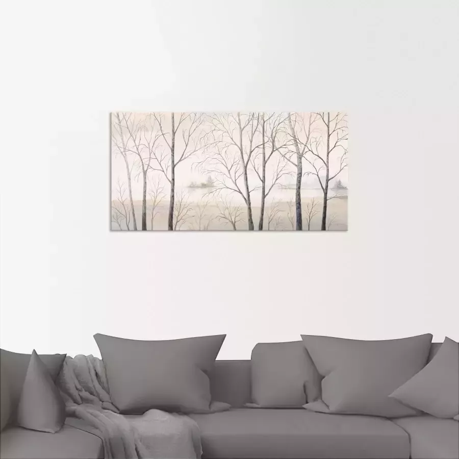 Artland Artprint Oever van het meer aan het bos I als artprint van aluminium artprint voor buiten artprint op linnen in verschillende maten - Foto 2