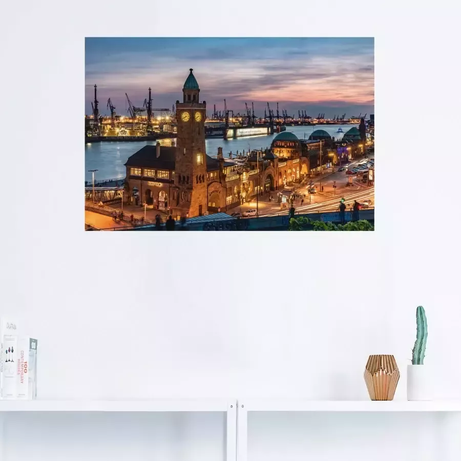 Artland Artprint Ontschepingstrappen Hamburg als artprint van aluminium artprint voor buiten artprint op linnen poster in verschillende maten. maten - Foto 8