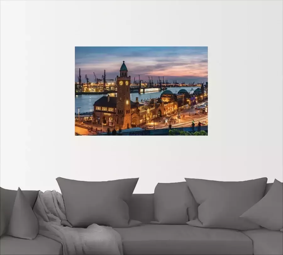 Artland Artprint Ontschepingstrappen Hamburg als artprint van aluminium artprint voor buiten artprint op linnen poster in verschillende maten. maten - Foto 3
