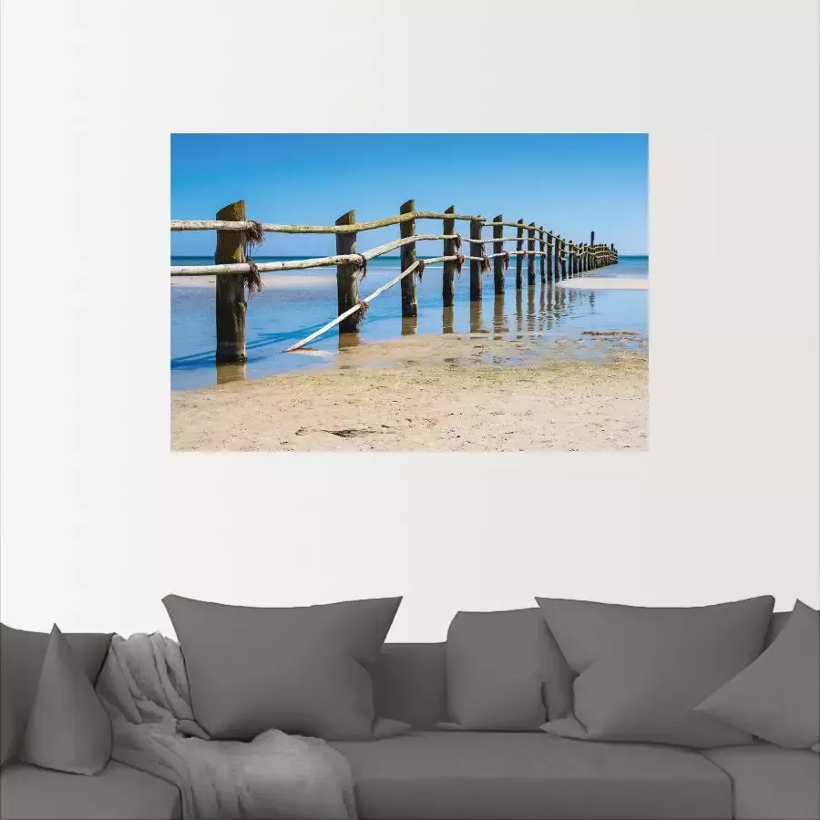 Artland Artprint op linnen Oostzeekust op Fischland-Darß - Foto 2