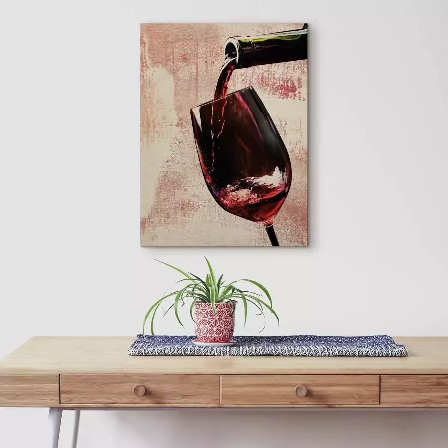 Artland Artprint op hout Wijn rode wijn - Foto 2