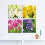 Artland Artprint op linnen Tulpen lelies hyacint (4 stuks) - Thumbnail 2