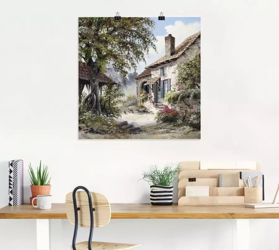 Artland Artprint Opa's huis als artprint op linnen muursticker in verschillende maten - Foto 2