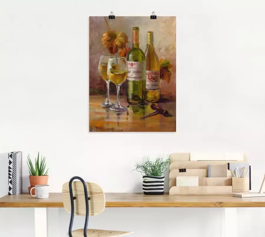 Artland Artprint Open wijn II als artprint op linnen poster in verschillende formaten maten - Foto 2