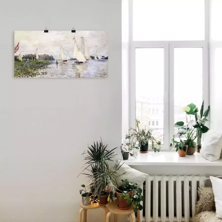 Artland Artprint op linnen Regatta in Argenteuil. 1874