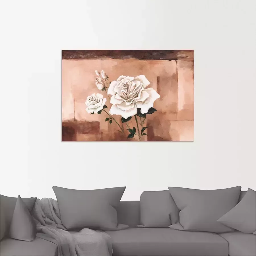 Artland Artprint Rosen in vele afmetingen & productsoorten artprint van aluminium artprint voor buiten artprint op linnen poster muursticker wandfolie ook geschikt voor de badkamer (1 stuk)