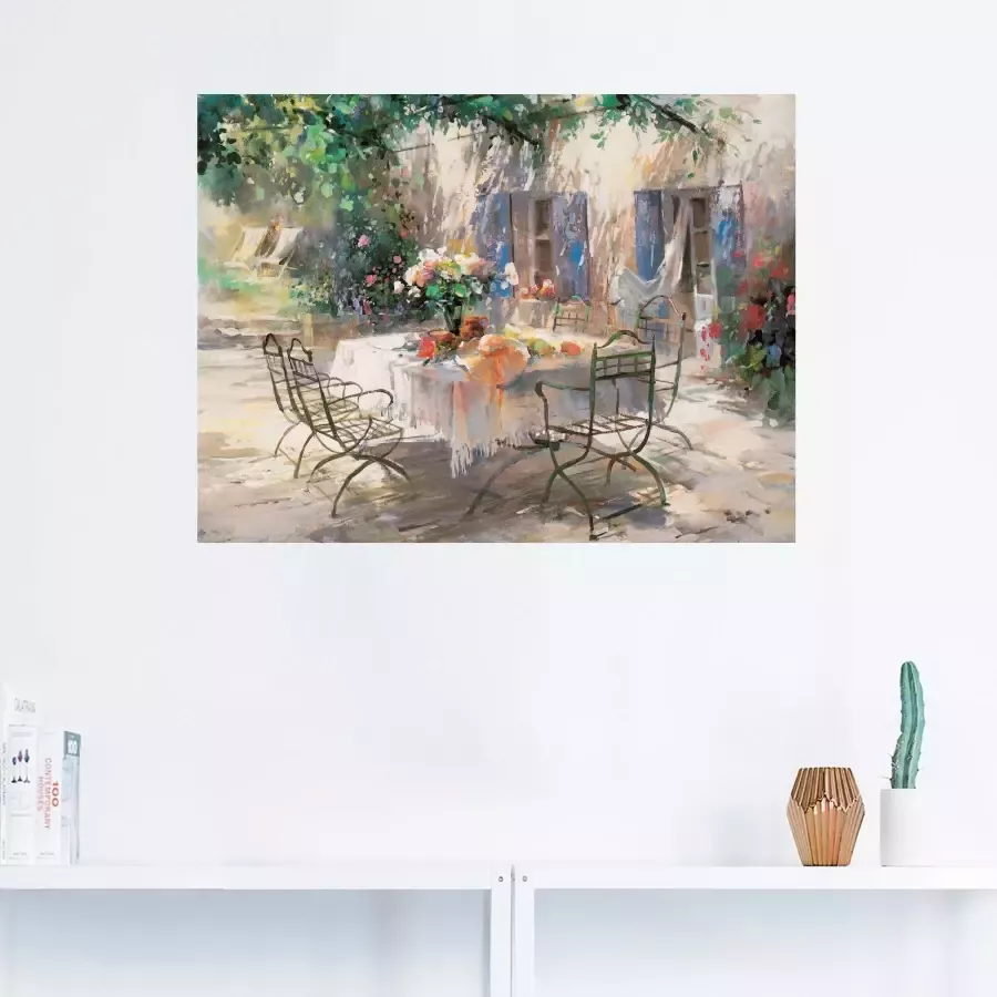 Artland Artprint Schaduw tuin als artprint op linnen poster muursticker in verschillende maten