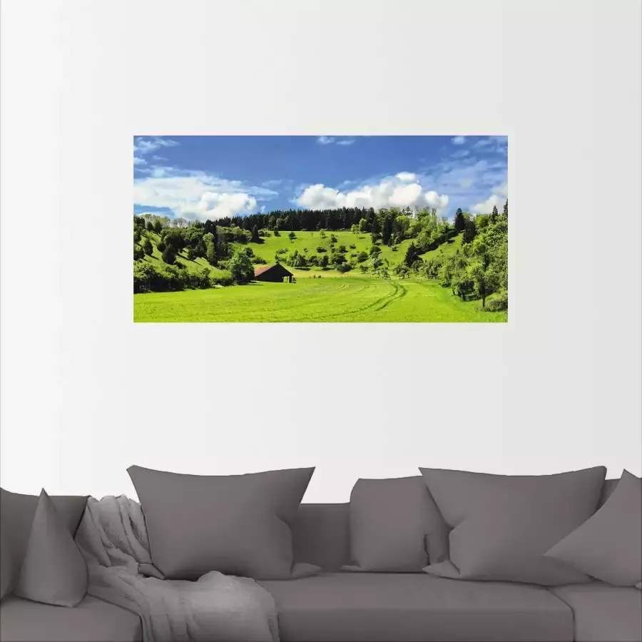 Artland Artprint Schitterend landschap in het Zwarte Woud als artprint van aluminium artprint op linnen muursticker verschillende maten - Foto 2