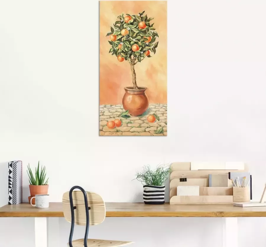 Artland Artprint op linnen Sinaasappelboompje I - Foto 5