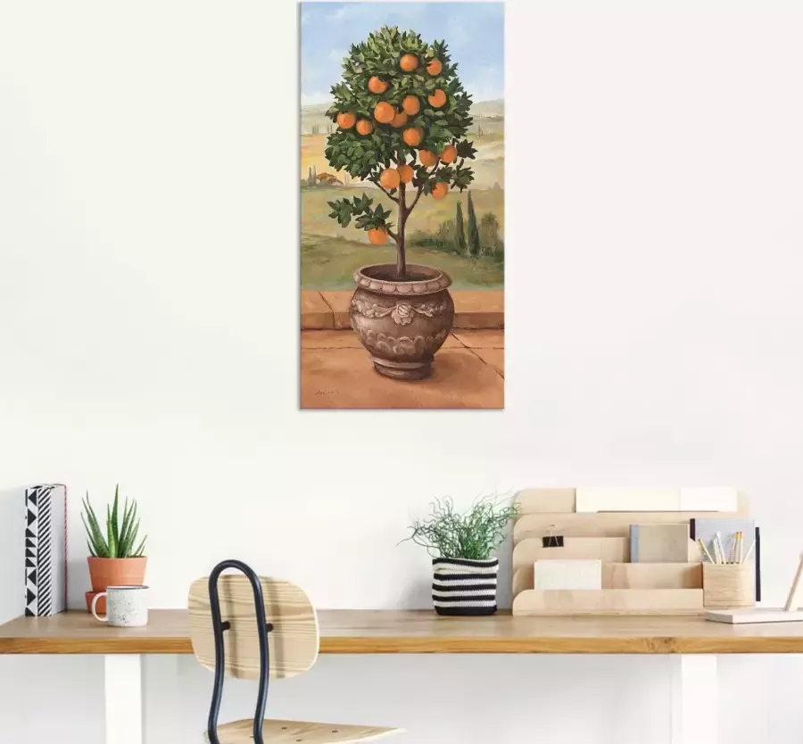Artland Artprint op linnen Sinaasappelboompje - Foto 5
