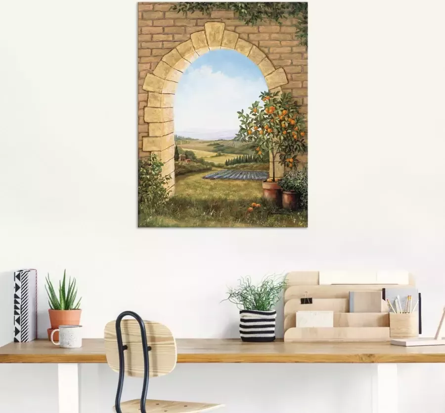 Artland Artprint Sinaasappelboompje voor de boog als artprint van aluminium artprint voor buiten artprint op linnen poster muursticker - Foto 7