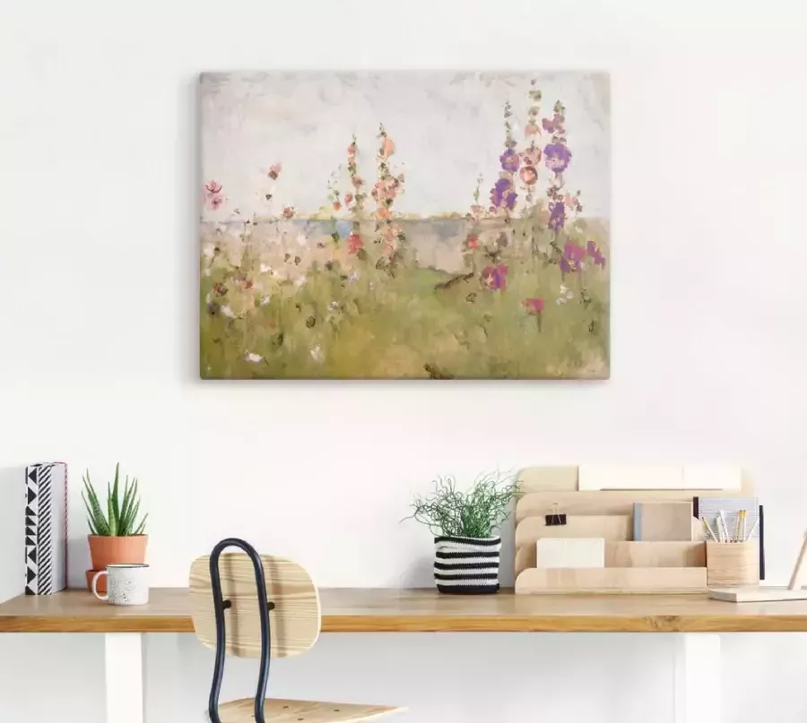 Artland Artprint Stokrozen aan de zee als artprint op linnen poster muursticker in verschillende maten - Foto 3