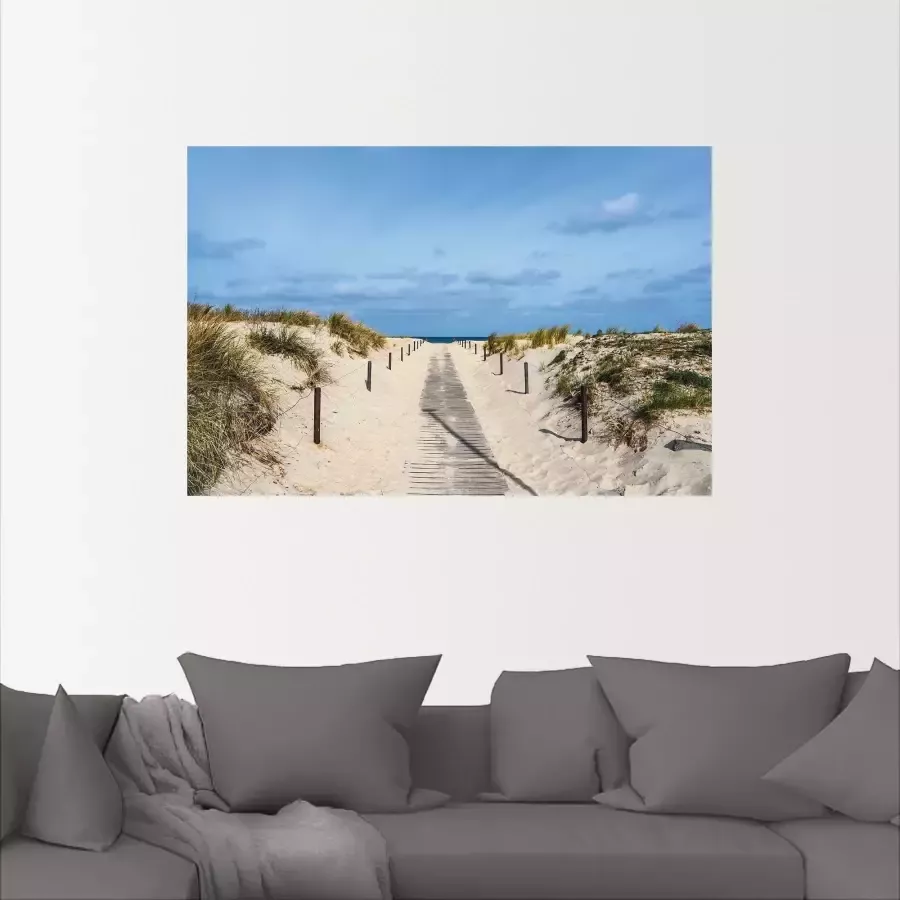 Artland Artprint Strandpad aan de kust van de Oostzee als artprint van aluminium artprint voor buiten artprint op linnen poster muursticker - Foto 2