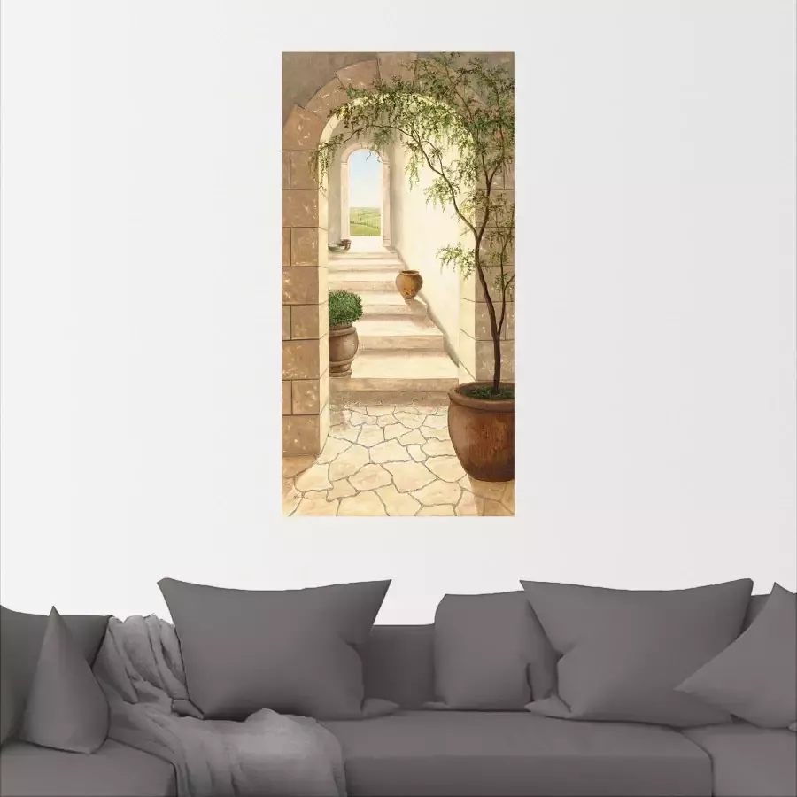 Artland Artprint Toscaanse doorgang als artprint van aluminium artprint voor buiten artprint op linnen poster muursticker - Foto 2