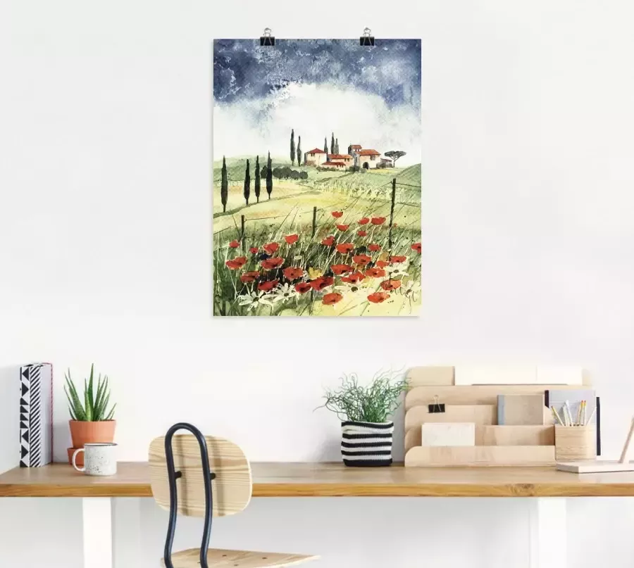 Artland Artprint Toscane III als artprint op linnen poster in verschillende formaten maten - Foto 2