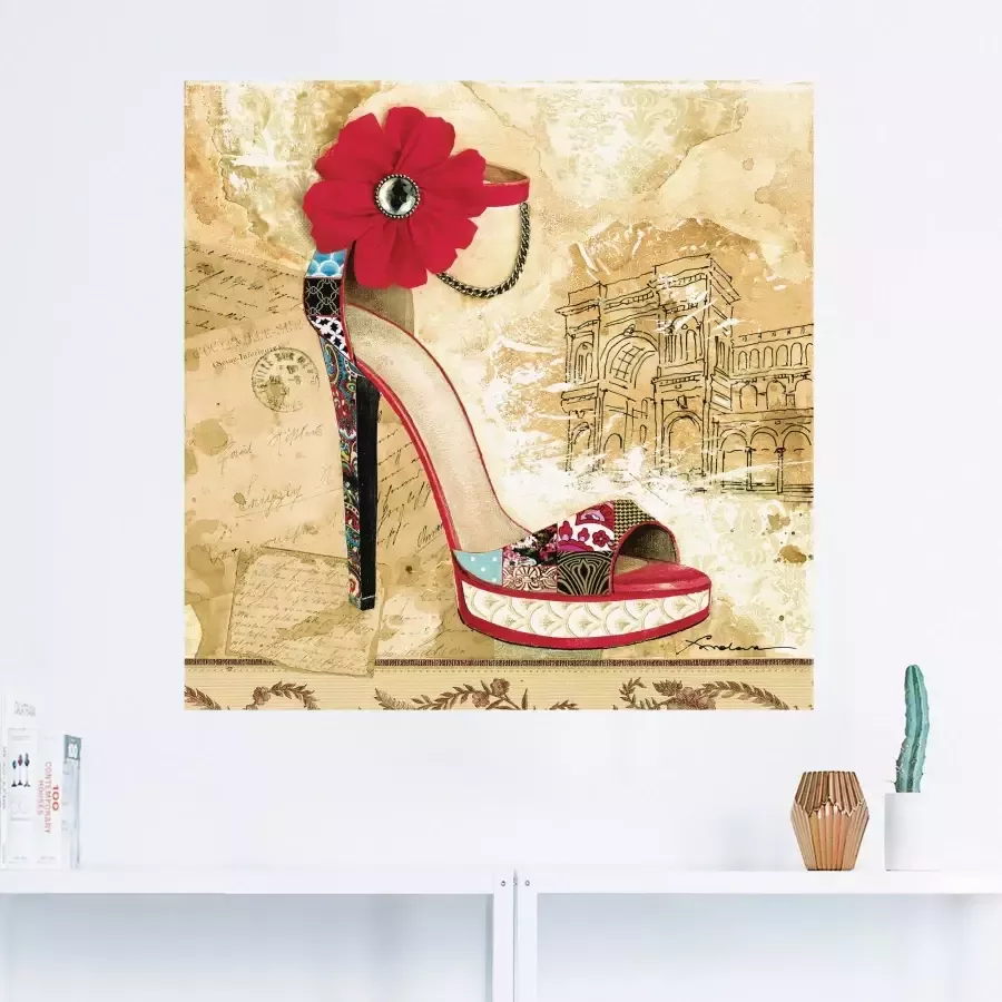 Artland Artprint Veranderende tijden II stiletto's als artprint van aluminium artprint op linnen muursticker of poster in verschillende maten