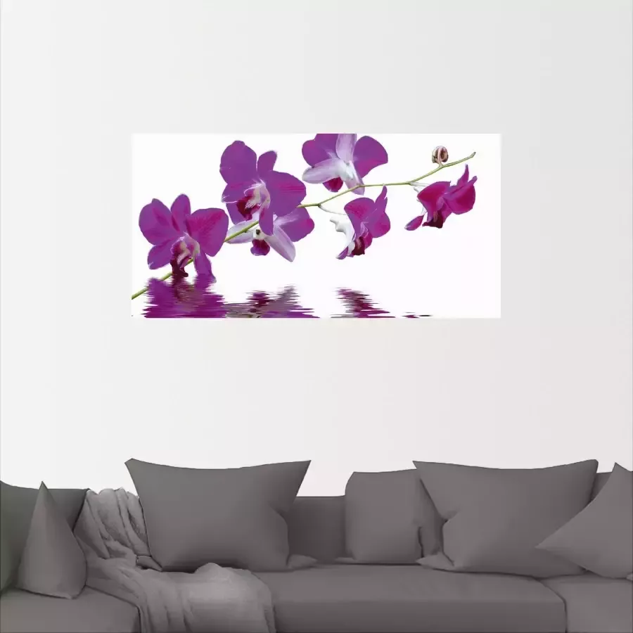 Artland Artprint op linnen Violette orchideeën gespannen op een spieraam - Foto 2