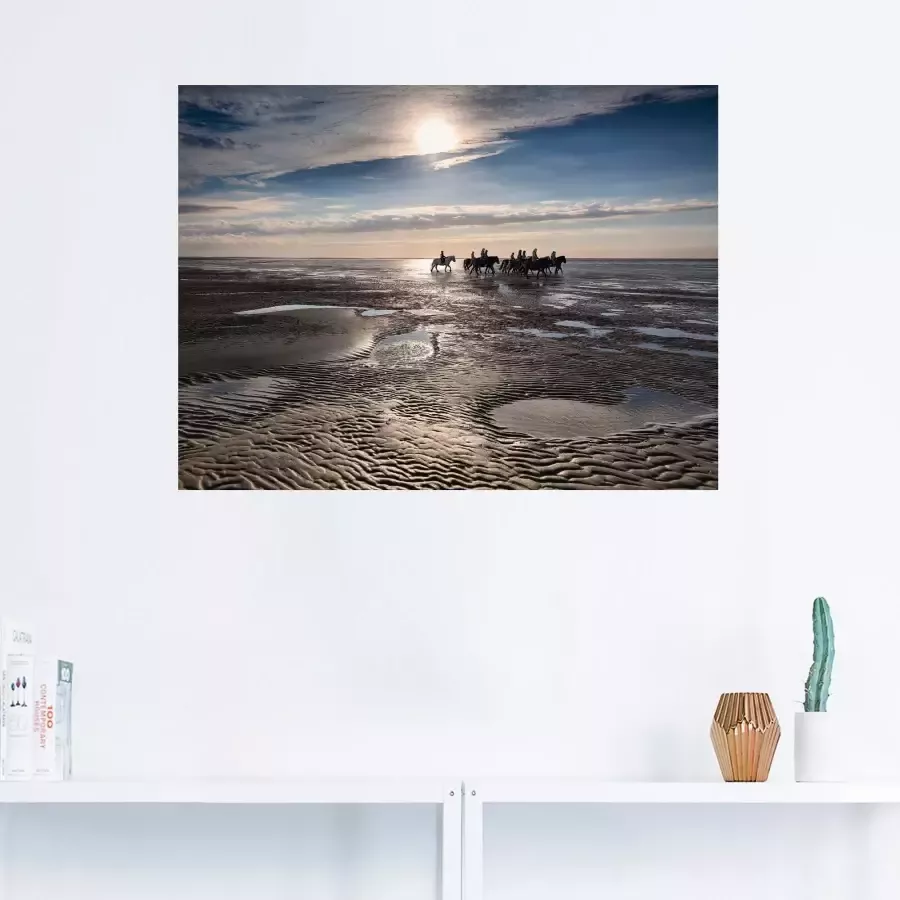 Artland Artprint op linnen Vrijheid aan de zee gespannen op een spieraam