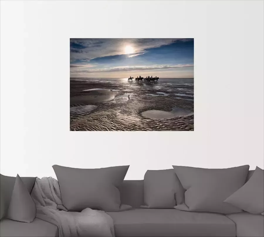 Artland Artprint op linnen Vrijheid aan de zee gespannen op een spieraam - Foto 2