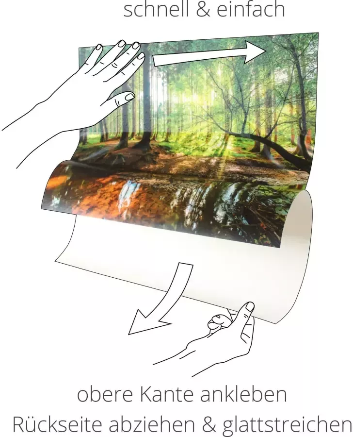 Artland Artprint Weg en bomen bij Kuchelmiß als artprint op linnen poster muursticker in verschillende maten - Foto 3