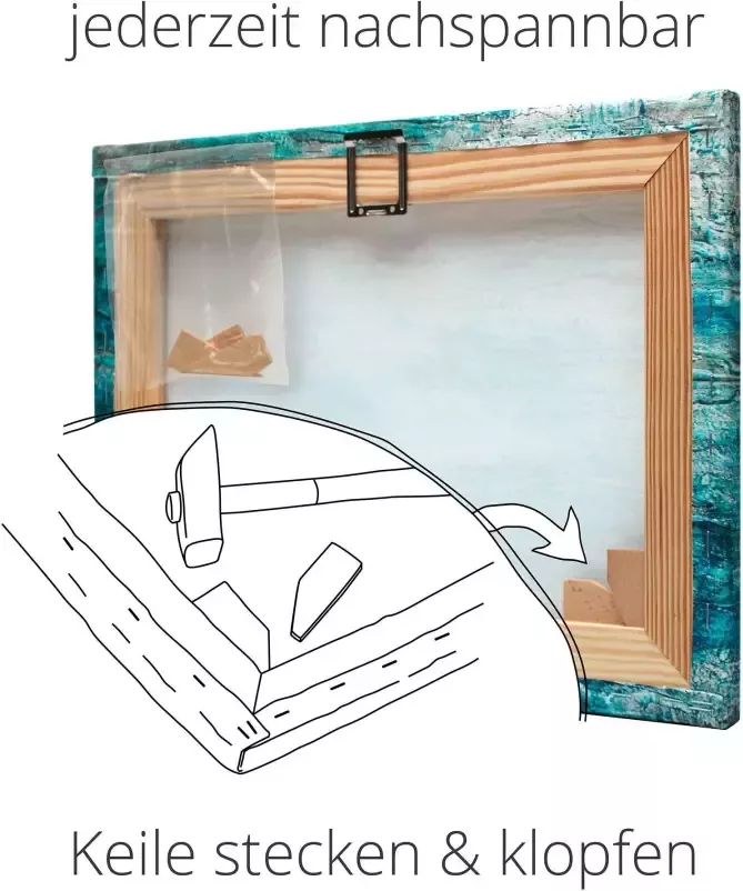 Artland Artprint Witte struisvogel in vele afmetingen & productsoorten -artprint op linnen poster muursticker wandfolie ook geschikt voor de badkamer (1 stuk)