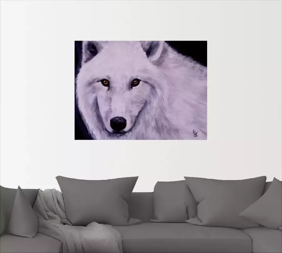 Artland Wandfolie Witte wolf zelfklevend - Foto 2