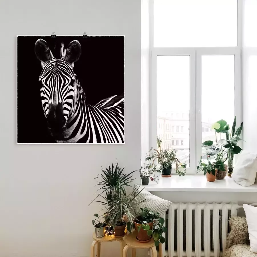 Artland Artprint Zebra II als artprint op linnen muursticker in verschillende maten