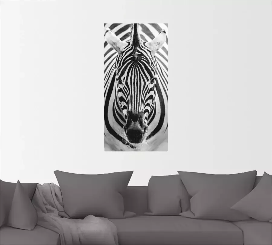 Artland Artprint Zebra als artprint op linnen poster muursticker in verschillende maten - Foto 2