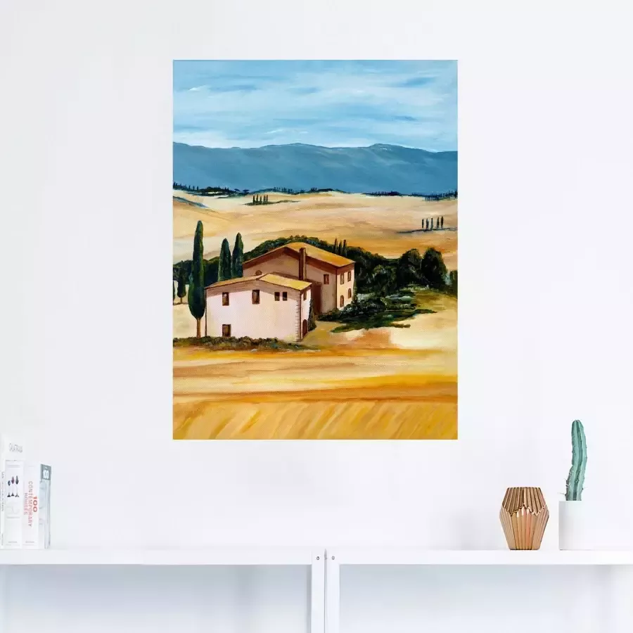 Artland Artprint Zomer in de Toscane als artprint op linnen in verschillende maten