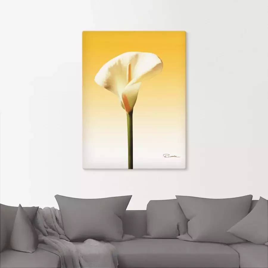 Artland Artprint Zonneschijn calla II als artprint op linnen poster in verschillende formaten maten - Foto 1