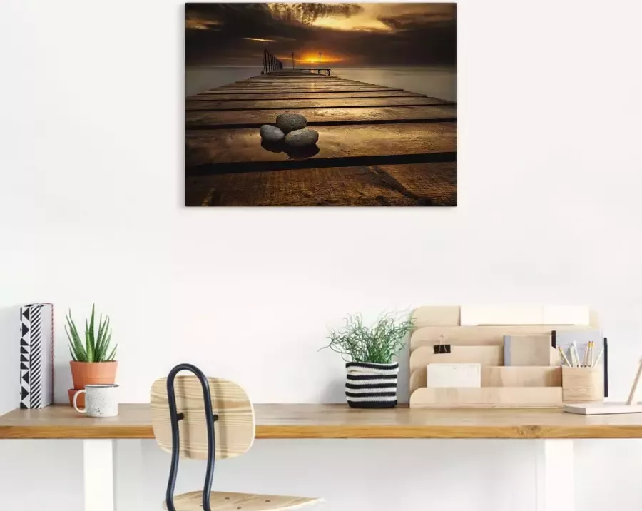 Artland Artprint Zonsopkomst aan de Zwarte Zee als artprint op linnen poster in verschillende formaten maten - Foto 6
