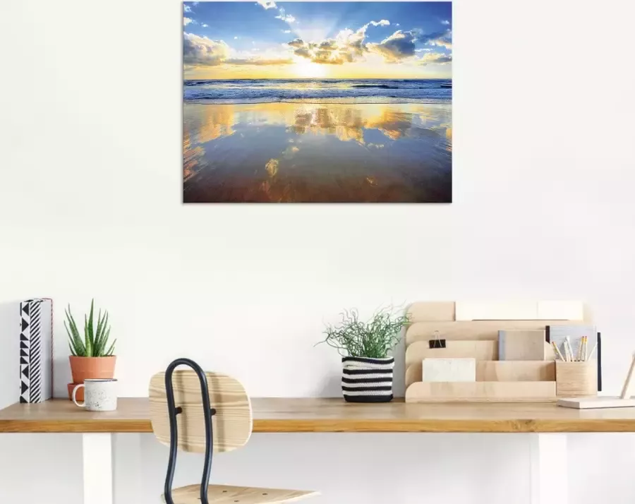 Artland Artprint Zonsopkomst boven de oceaan als artprint van aluminium artprint voor buiten artprint op linnen poster muursticker - Foto 3