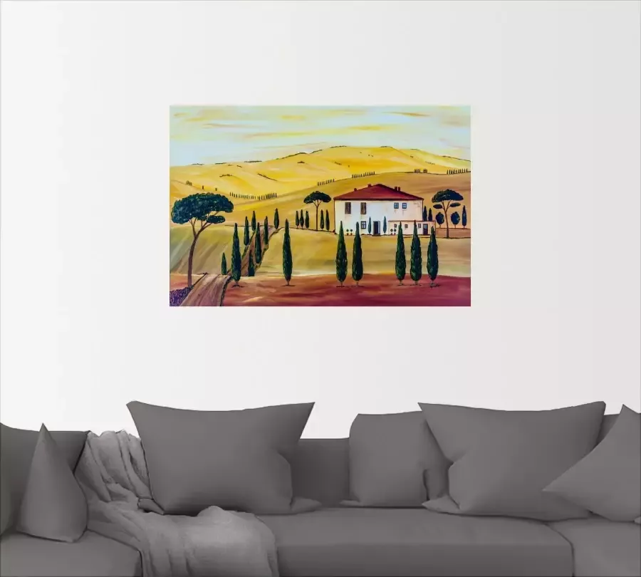Artland Artprint op linnen Zuidelijke Toscane - Foto 6