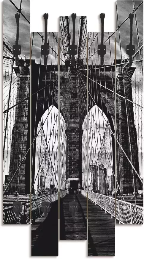 Artland Kapstok Brooklyn Bridge zwart wit - Foto 3