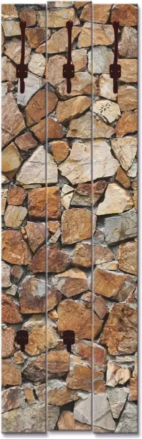 Artland Kapstok Bruine stenen muur gedeeltelijk gemonteerd - Foto 3