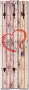 Artland Kapstok Vintage achtergrond houten wand met hart - Thumbnail 2