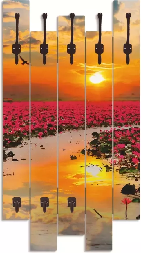 Artland Kapstok Zonneschijn bloeiende lotusbloem - Foto 3