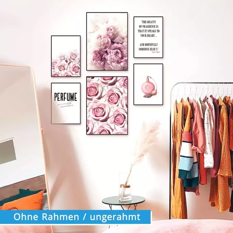 Artland Poster Schoonheid van de roos (6 stuks)