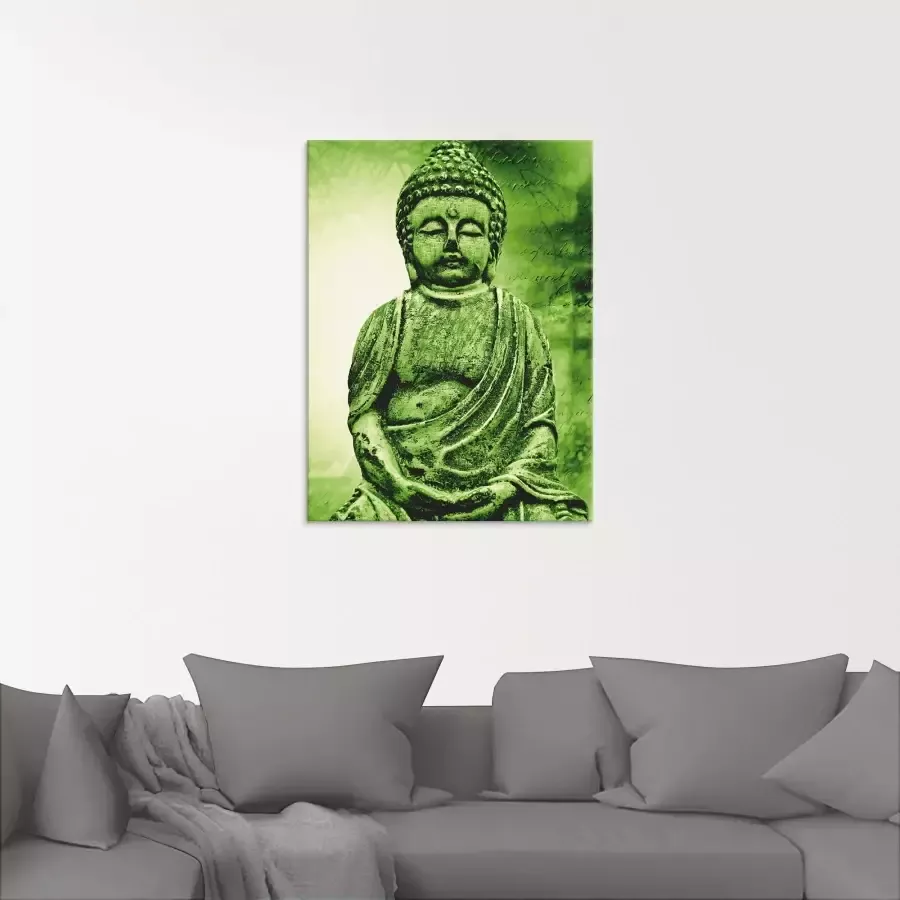Artland Print op glas Boeddha in verschillende maten - Foto 1