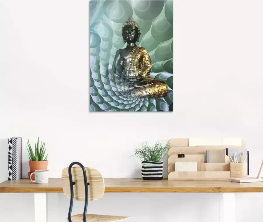 Artland Print op glas Boeddha s droomwereld CB - Foto 2