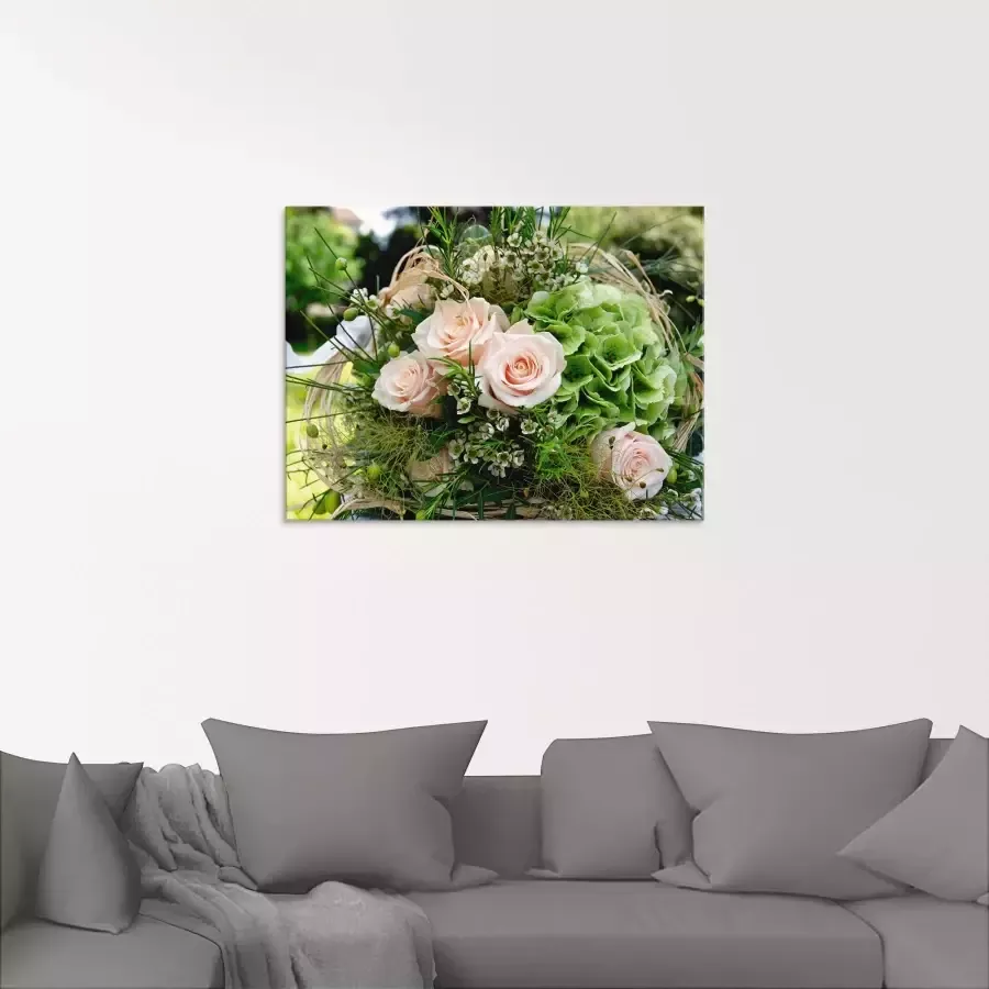 Artland Print op glas Bos bloemen in verschillende maten - Foto 1