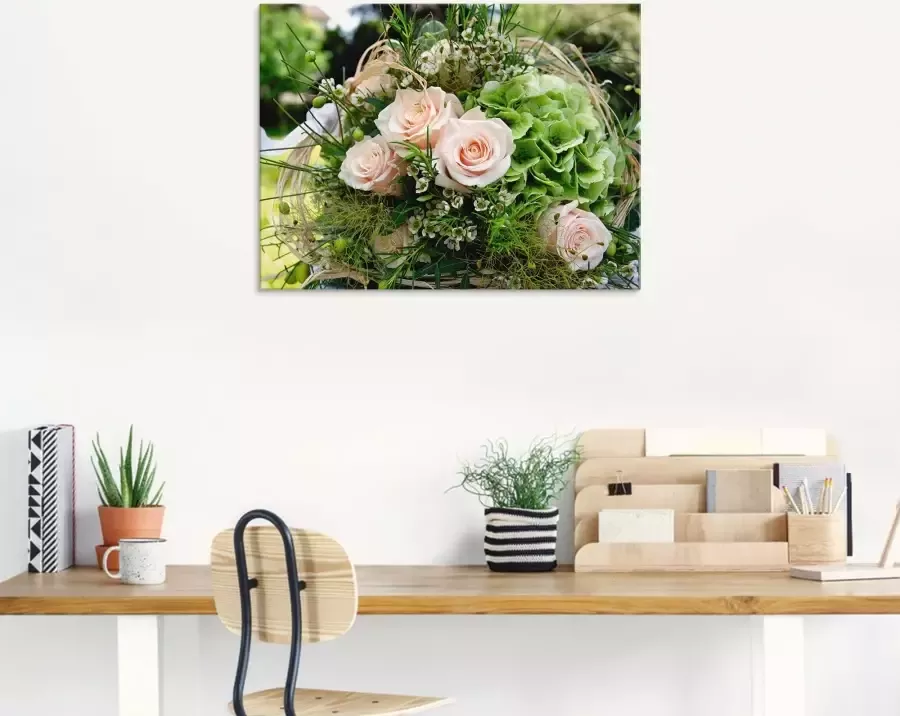 Artland Print op glas Bos bloemen in verschillende maten - Foto 2