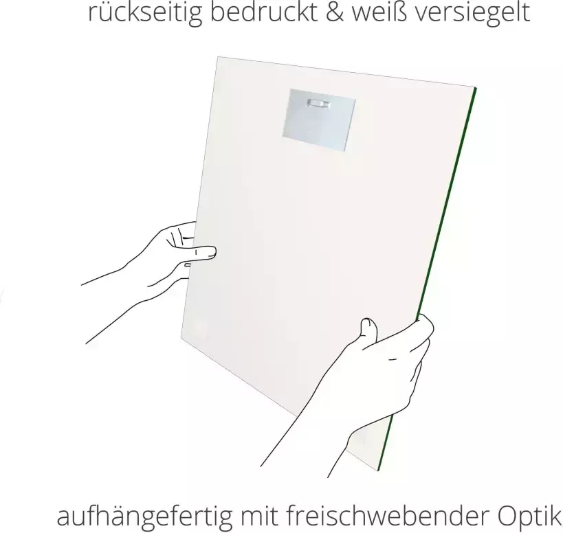 Artland Print op glas De Bergsee in het avondlicht (1 stuk)