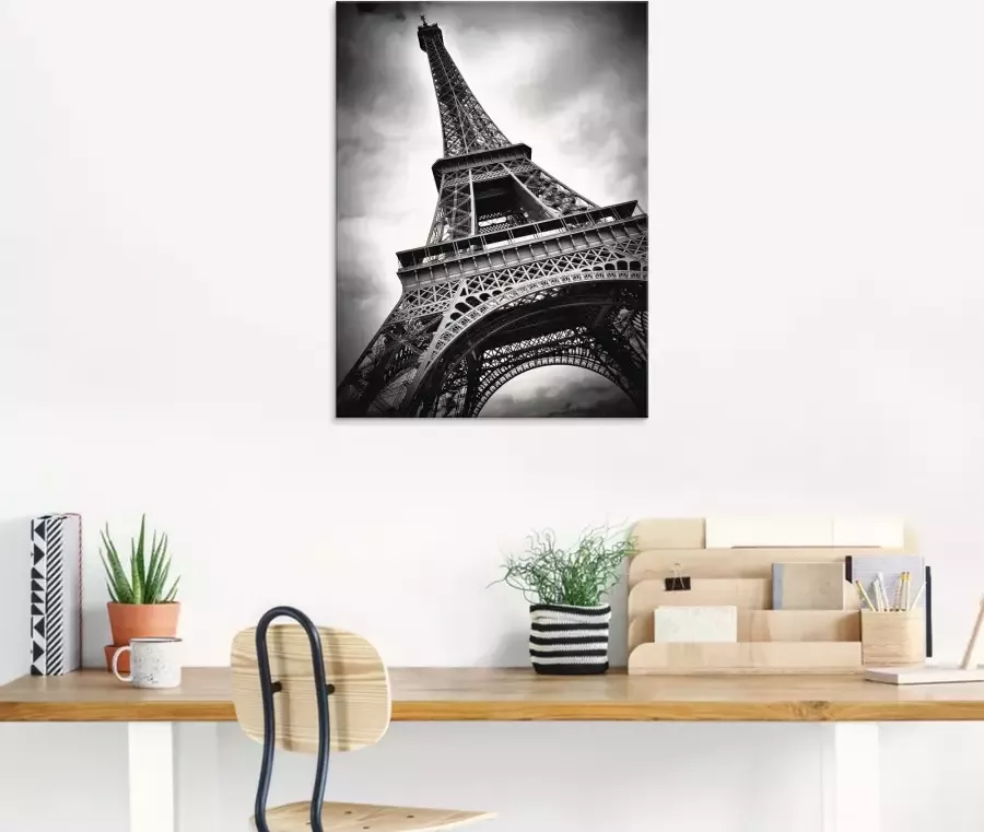 Artland Print op glas Eiffeltoren Parijs in verschillende maten - Foto 2