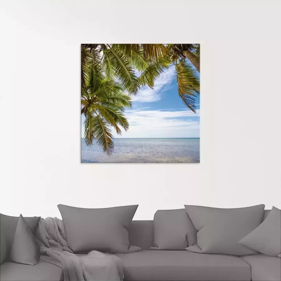 Artland Print op glas Florida Keys de zee in verschillende maten - Foto 1