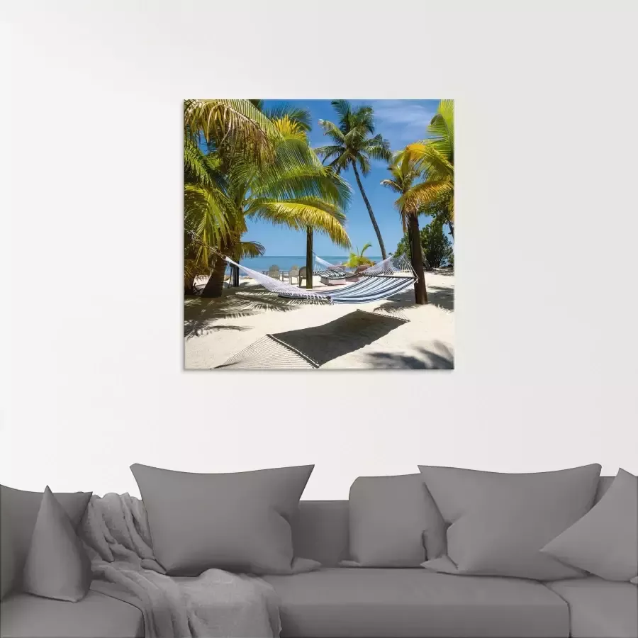 Artland Print op glas Florida Keys strandleven - Foto 1