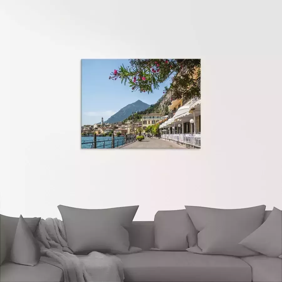 Artland Print op glas Gardameer Limone sul Garda