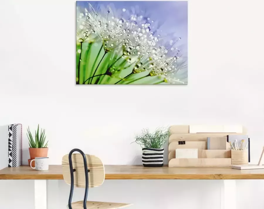 Artland Print op glas Glinsterende pluizenbol - Foto 5