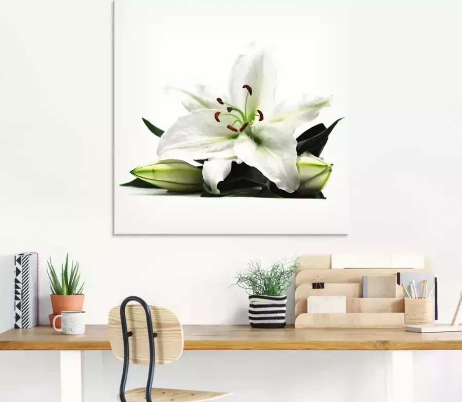 Artland Print op glas Grote lelie in verschillende maten - Foto 4