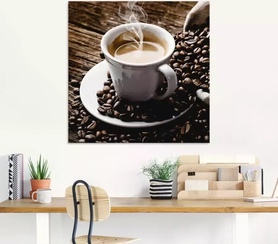 Artland Print op glas Hete koffie hete koffie - Foto 2